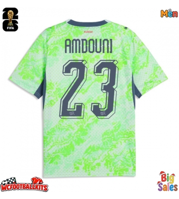 Switzerland Zeki Amdouni #23 Replica Away Stadium Shirt World Cup 2026 Short Sleeve